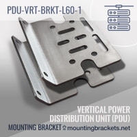 L-shaped 60 degrees mounting bracket PDU-VRT-BRKT-L60-1 for (1) vertical PDU (Set of 2)