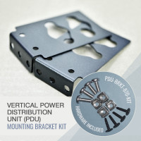 L-shaped 90 degrees adjustable mounting bracket kit PDU-BRKT-870-KIT for (1) vertical PDU