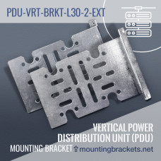 L-shaped 30 degrees extended mounting bracket PDU-VRT-BRKT-L30-2-EXT for (2) vertical PDUs (Set of 2)