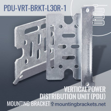 L-shaped 30 degrees reversed mounting bracket PDU-VRT-BRKT-L30R-1 for (1) vertical PDU (Set of 2)