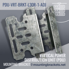 L-shaped 30 degrees reversed adjustable mounting bracket PDU-VRT-BRKT-L30R-1-ADJ for (1) vertical PDU (Set of 2)