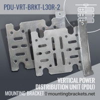 L-shaped 30 degrees reversed mounting bracket PDU-VRT-BRKT-L30R-2 for (2) vertical PDUs (Set of 2)