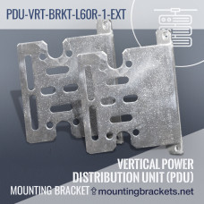 L-shaped 60 degrees reversed extended mounting bracket PDU-VRT-BRKT-L60R-1-EXT for (1) vertical PDU (Set of 2)