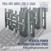 Z-shaped 90 degrees adjustable mounting bracket PDU-VRT-BRKT-Z90-2-2ADJ for (2) vertical PDUs (Set of 2)